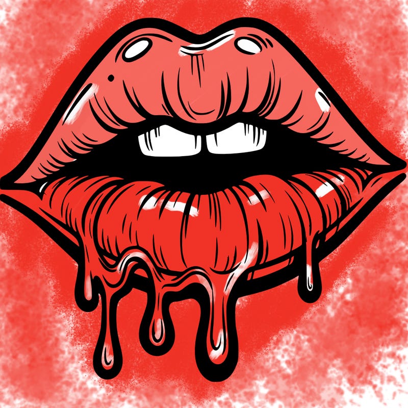 lips that look realistic and drip