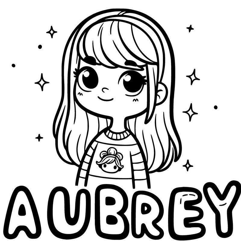 the word aubrey with a girl