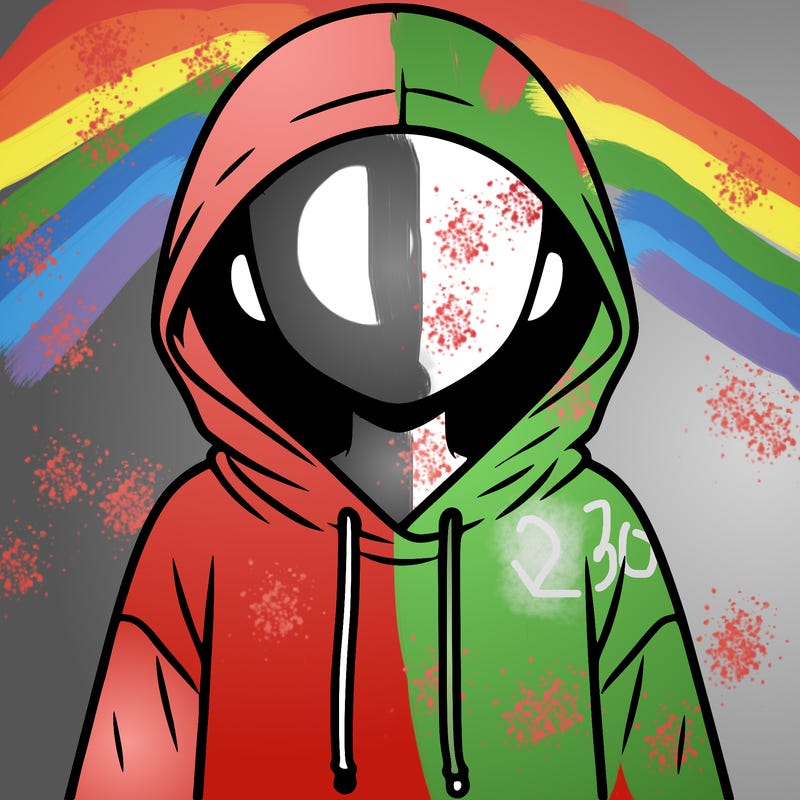 faceless girl in hoodie