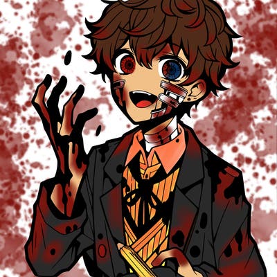 horror, yandre anime, blood
