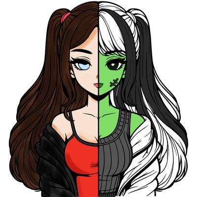 realistic girl split