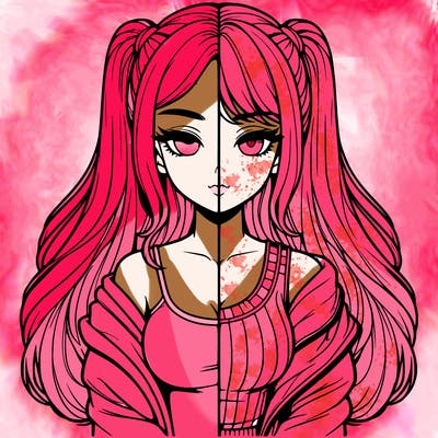 realistic girl split