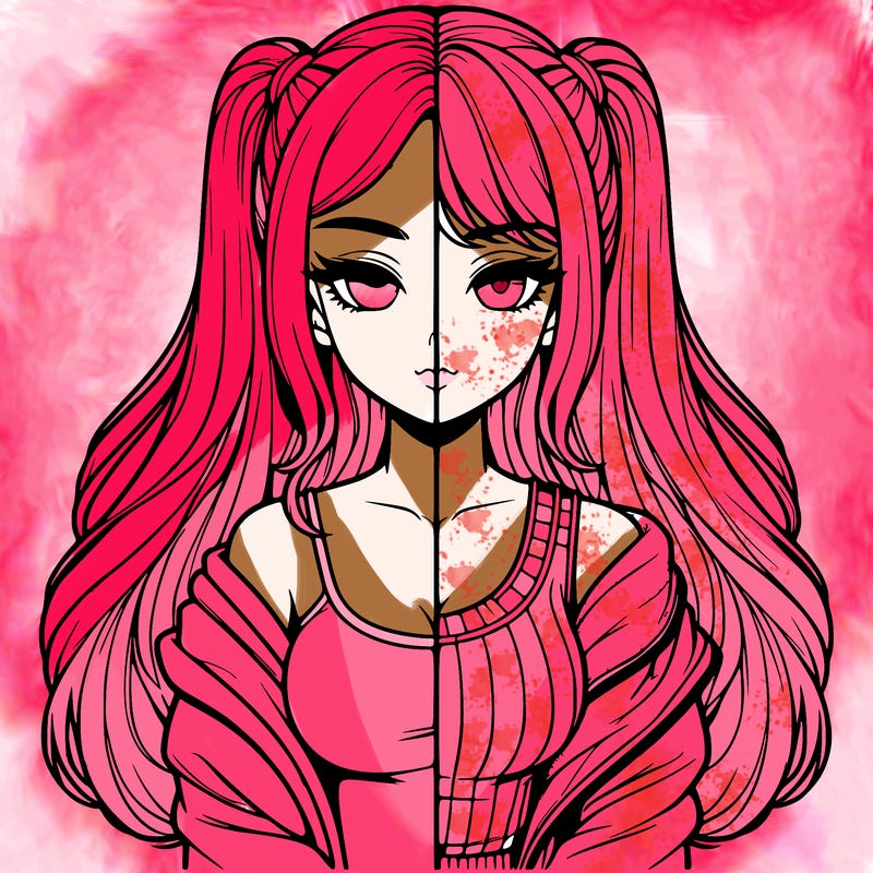 realistic girl split