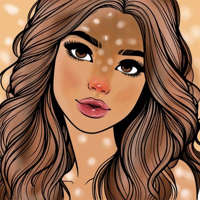 beautiful realistic girl