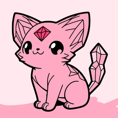 crystal kitten