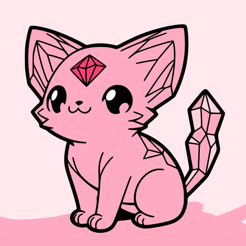 crystal kitten