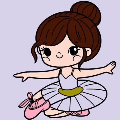 ballerina with a ballet slipper