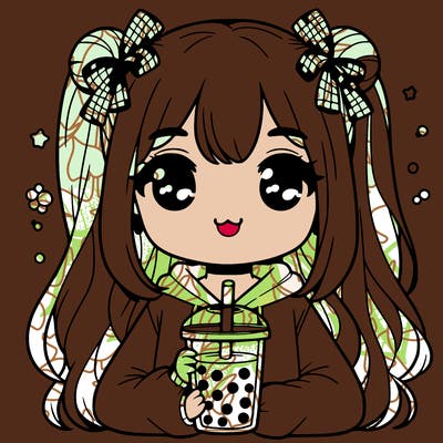 girl with boba