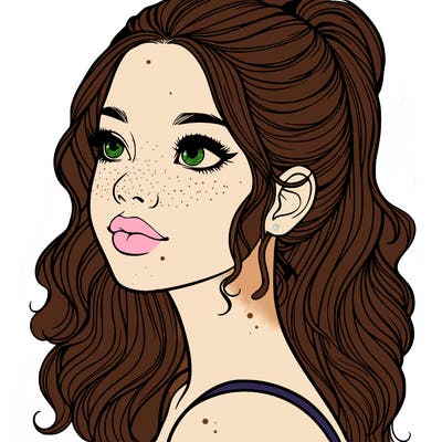 beautiful realistic girl