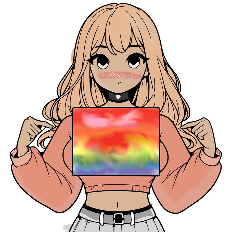 girl holding a blank sign in a long sleeve crop top