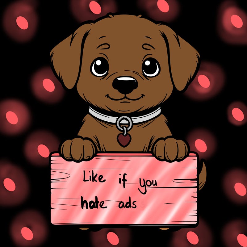 realistic puppy holding sign