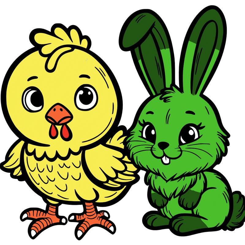 chicken and bunny mix