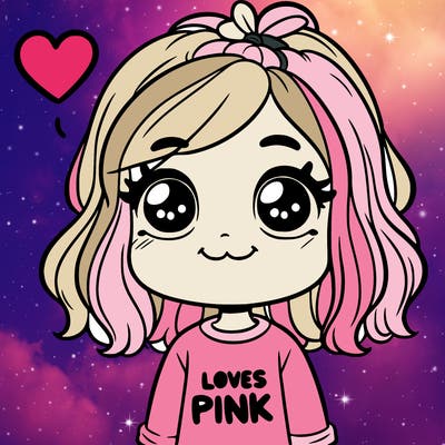 girl that loves pink