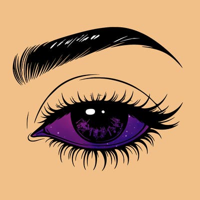eye closed realistic