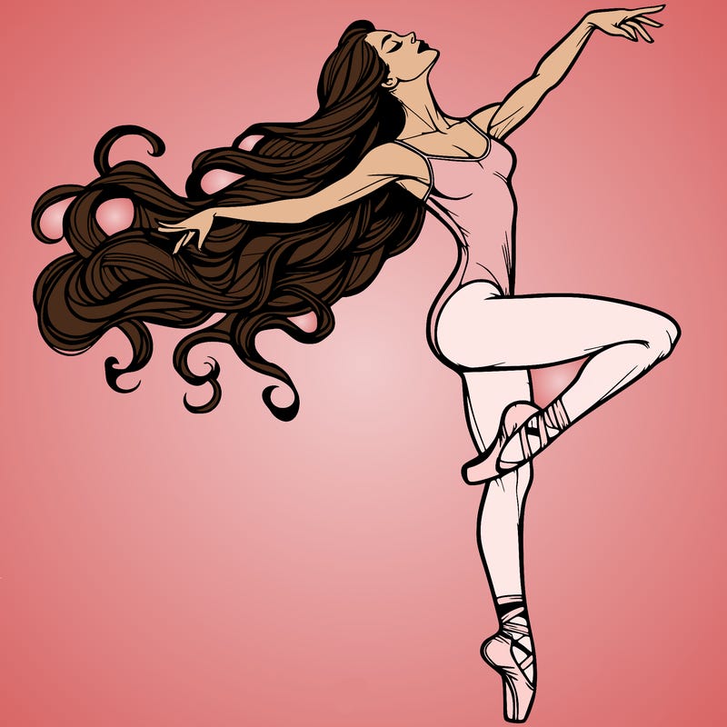 realistic woman dancer