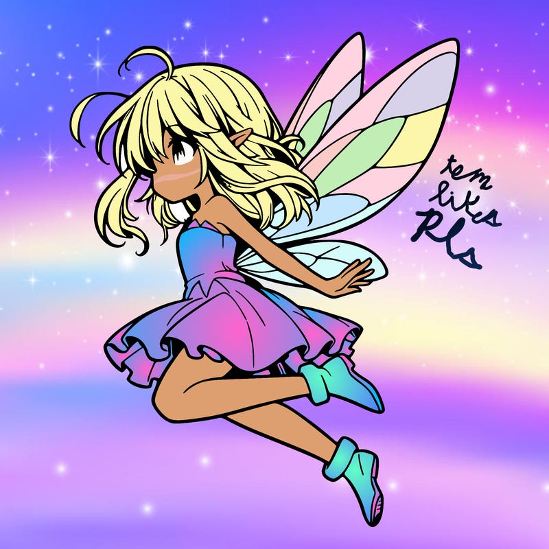 manga fairy flying