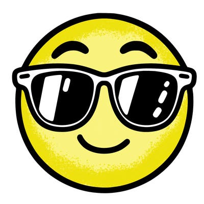 emoji with sunglasses