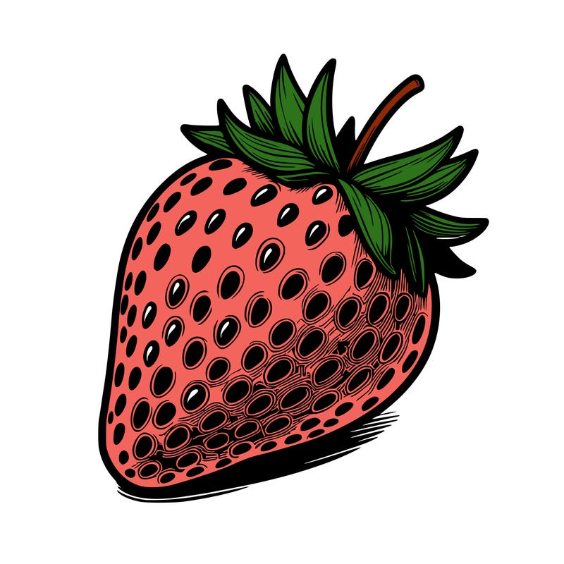 realstic strawberry