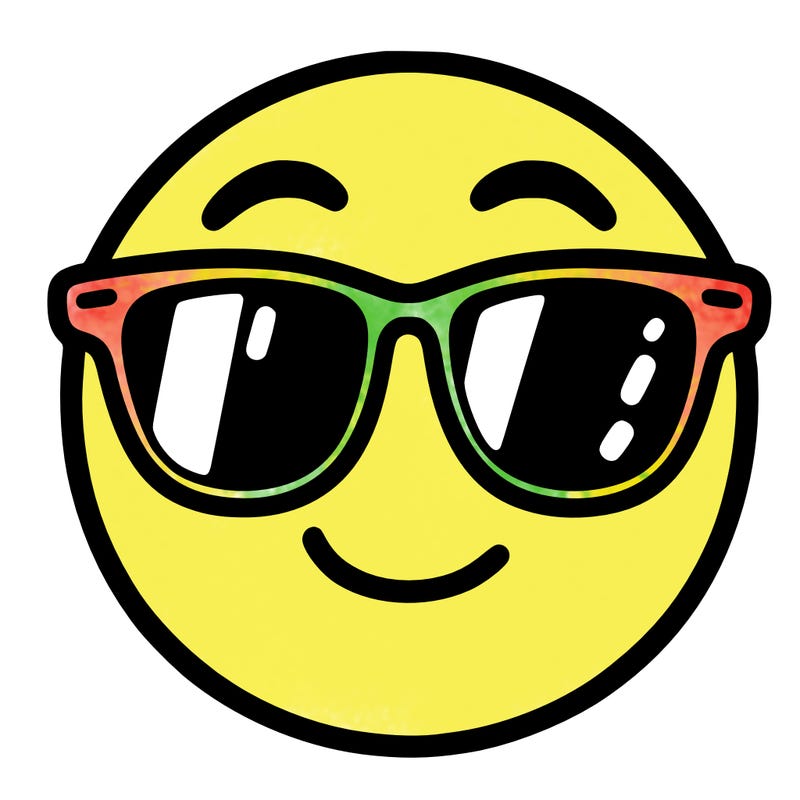 emoji with sunglasses