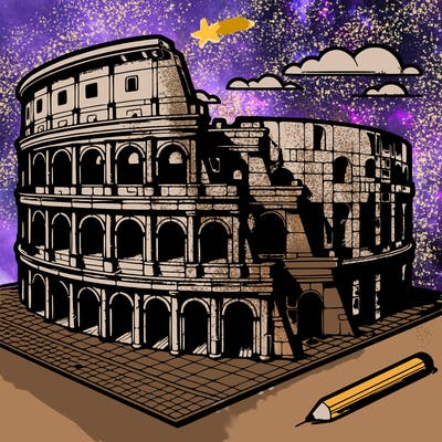 colosseum in 3d