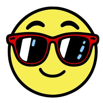 emoji with sunglasses