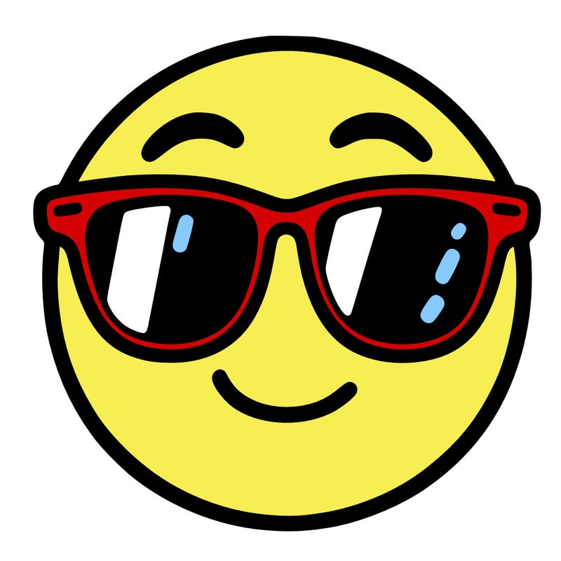 emoji with sunglasses