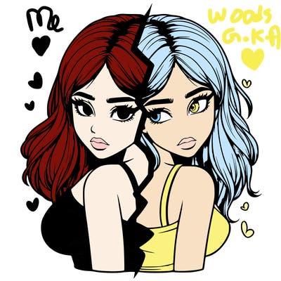 realistic girl split