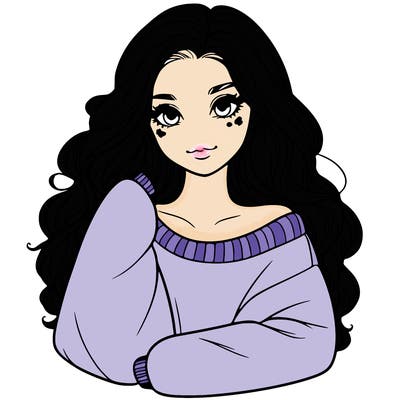 a beautiful girl in a big sweatshirt