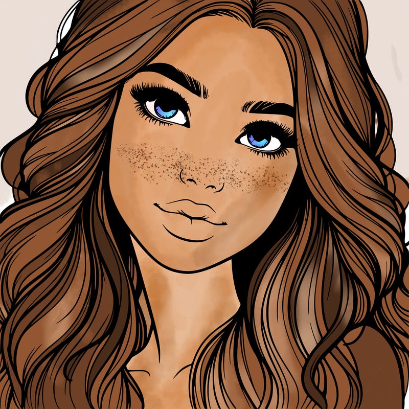 beautiful realistic girl