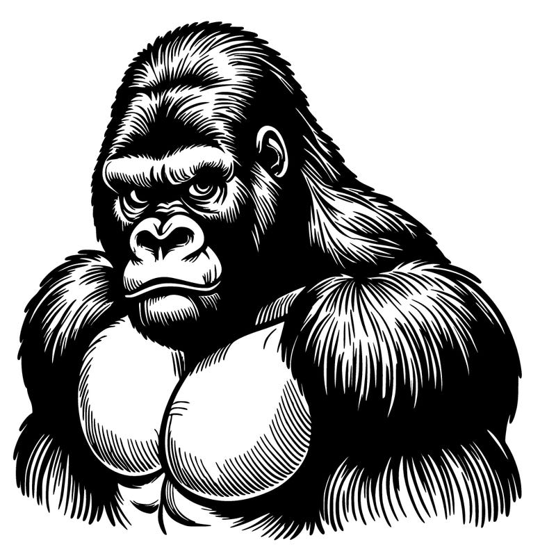realistic gorilla