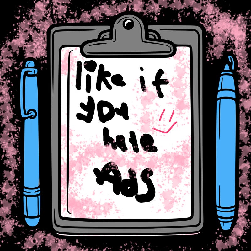 blank clip board with pen