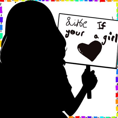 realistic pretty girl holding blank sign