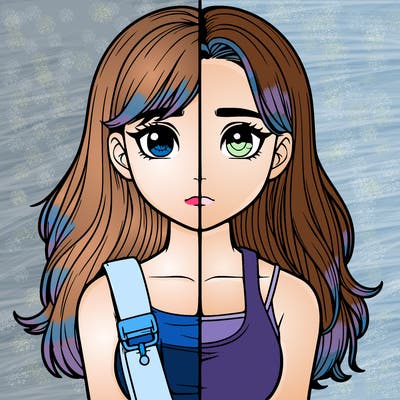realistic girl split
