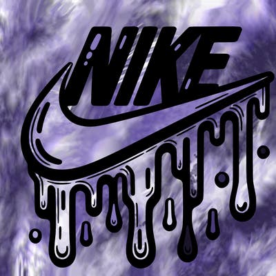 dripping nike logo