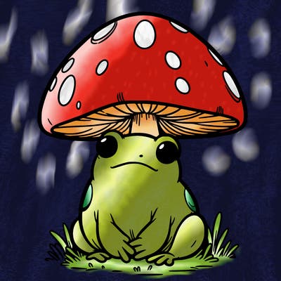 mushroom frog
