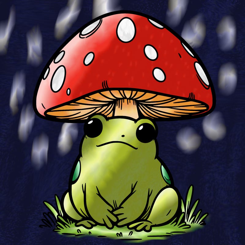 mushroom frog