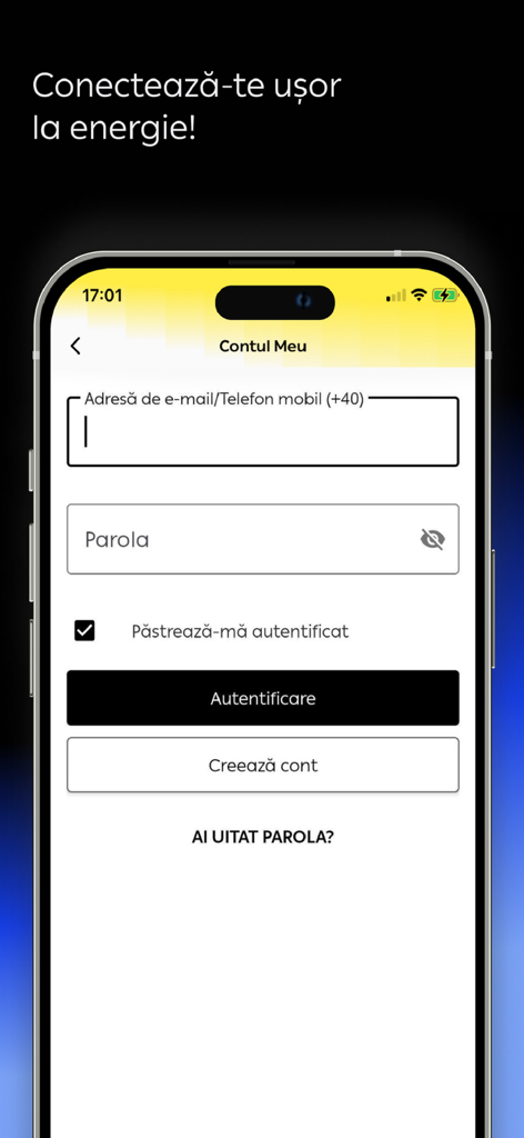 myPPC - myPPC mobile app login interface for energy account management