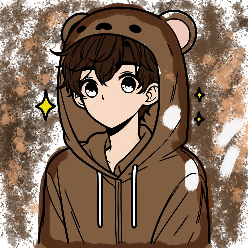 a 17 year old boy in a cute animal hoodie