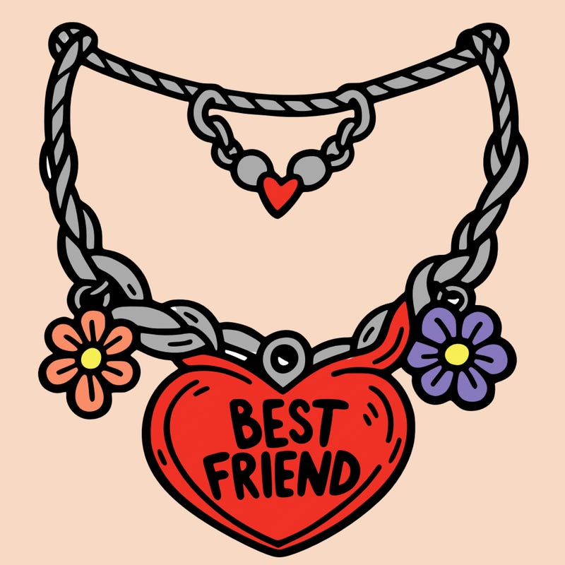 best friend necklace