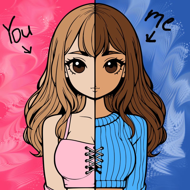 realistic girl split