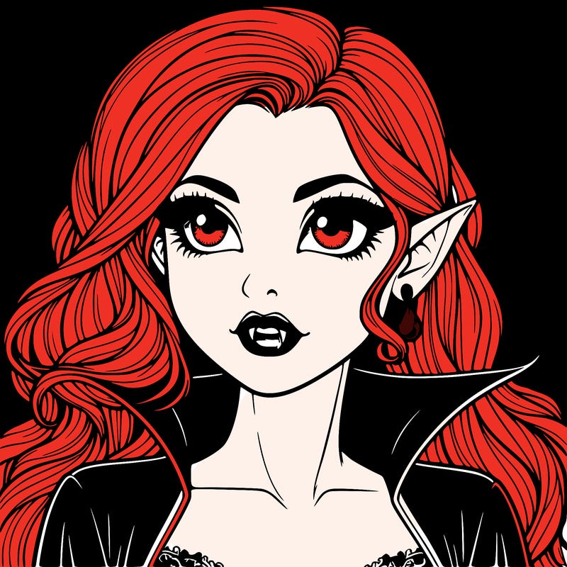 realistic vampire girl