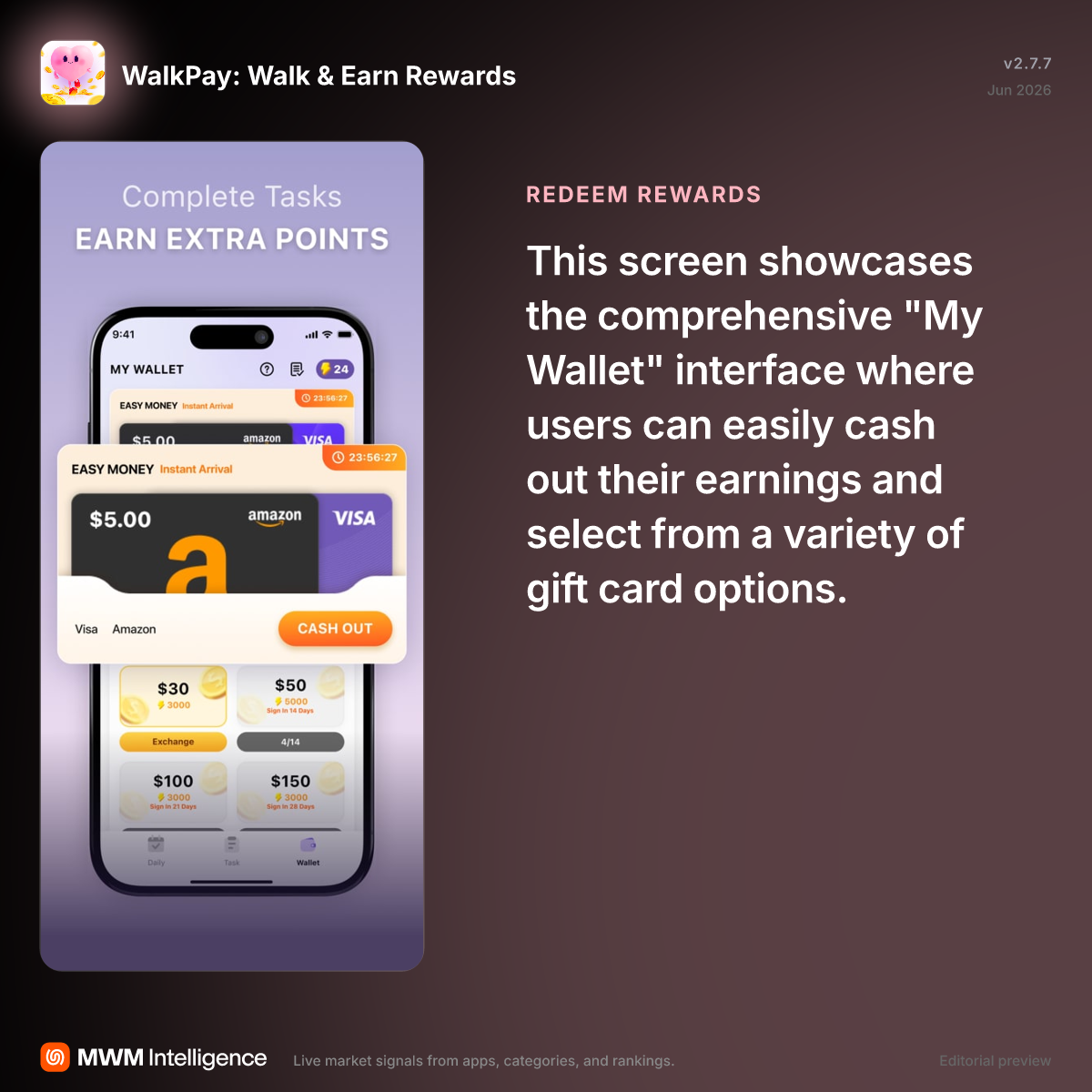 WalkPay: Walk & Earn Rewards - Health & Fitness App | MWM