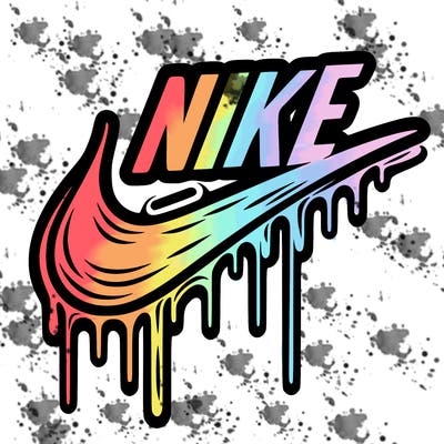 nike drip logo