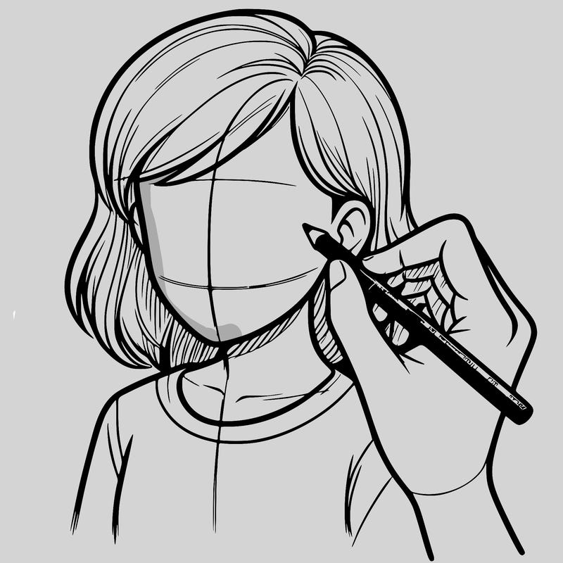 drawing a realistic person