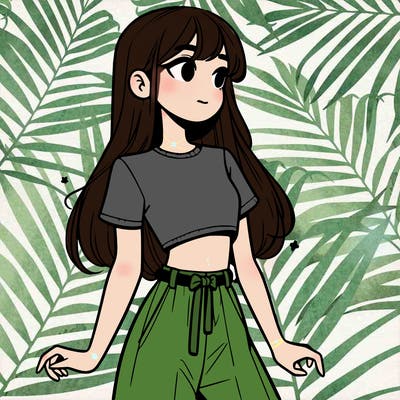 girl in a cute crop top