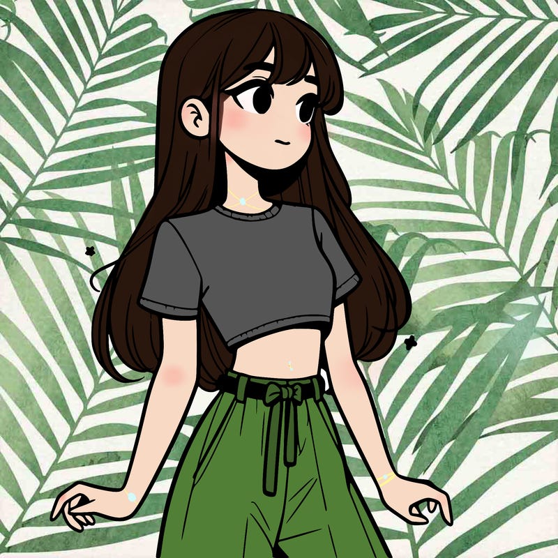 girl in a cute crop top