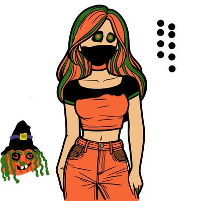 girl with a crop top and jeans