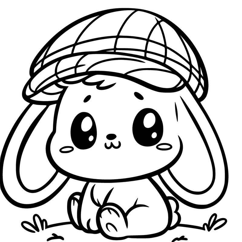 bunny with a hat