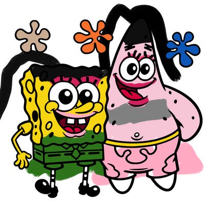 sponge bob with patrick