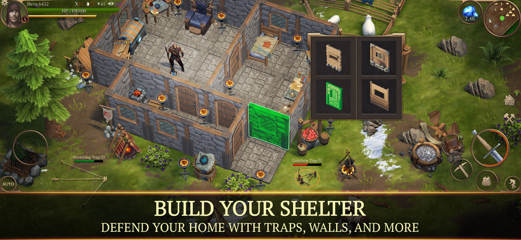 Stormfall Saga of Survival의 기지 건설 및 쉼터 건설